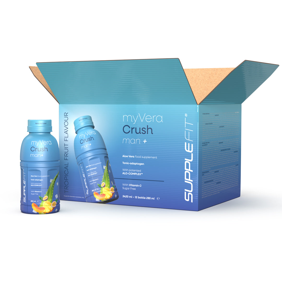 MYVERA CRUSH Uomo+ | Integratore alimentare in flacone monodose da 285 ml (6 flaconi) - 1710 ml