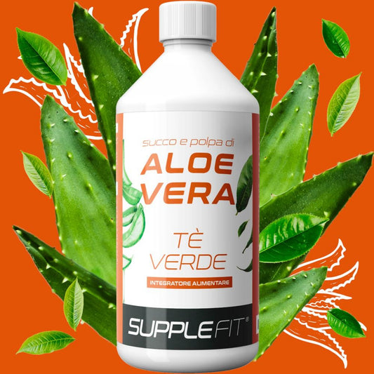 SUCCO E POLPA DI ALOE VERA CON TÈ VERDE