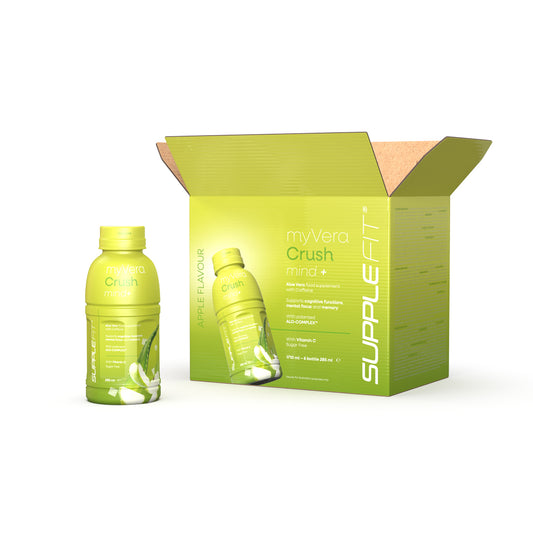 MYVERA CRUSH Mente + | Integratore alimentare in flacone monodose da 285 ml (6 flaconi) - 1710 ml