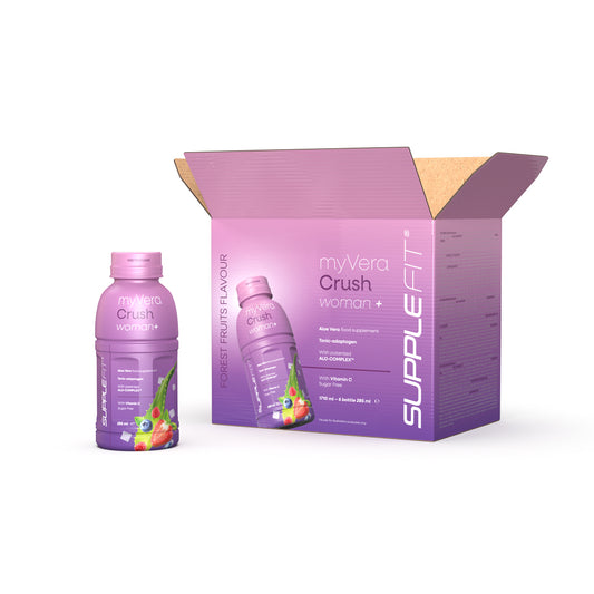 MYVERA CRUSH Donna + | Integratore alimentare in flacone monodose da 285 ml (6 flaconi) - 1710 ml